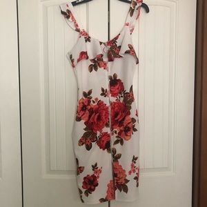 Grave Fame Floral Mid-length Dress